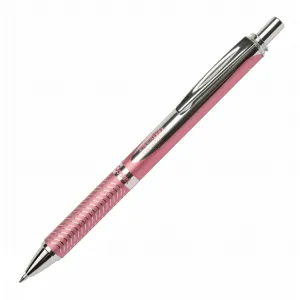 Gélový roller Pentel Energel Steel, ružový