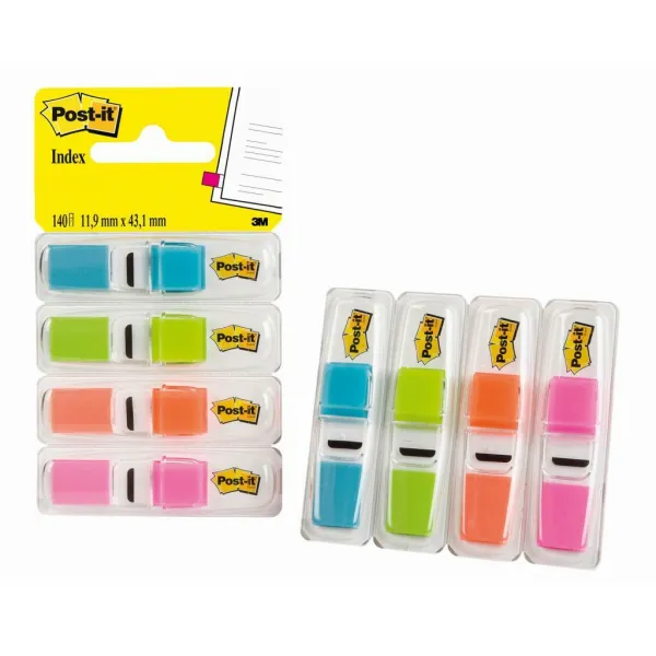 POST-IT Záložky Post-it Index úzke v zásobníku