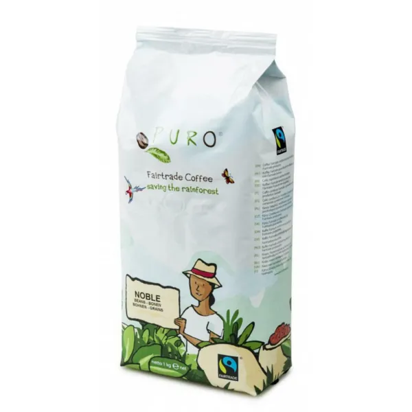 PURO Fairtrade Káva Fairtrade Puro Noble zrnková 1 kg