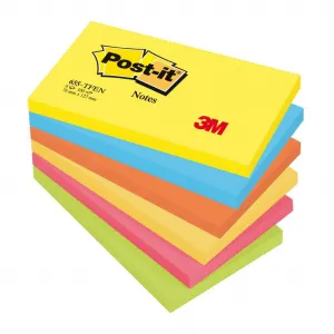 Bločky Post-it ENERGETIC 76x127mm, 6x100 lístkov