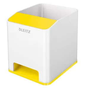 Stojan na perá hudobný Leitz WOW žltý