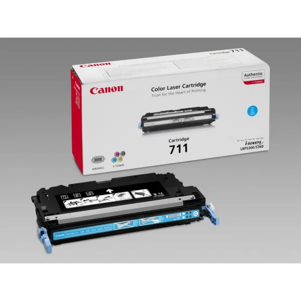 Canon originál toner CRG711, cyan, 6000str., 1659B002, Canon LBP-5300, O 1659B002