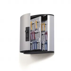 Skrinka na 36 klúčov so zámkom na kód DURABLE KEY BOX CODE 36 striebor
