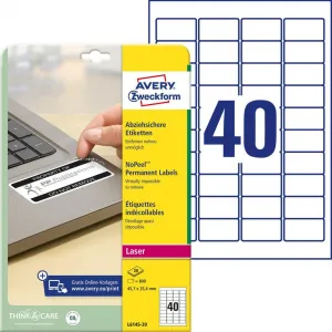 Avery Zweckform Etikety odolné na špeciálne použitie Avery `okamžite viditeľná manipulácia` 45,7x25,4mm biele