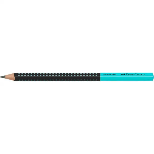 Faber-Castell Ceruzka Grip Jumbo/HB Two Tone čierna/tyrkysová 12ks