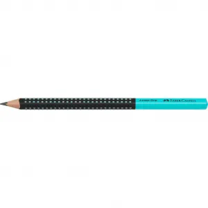Faber-Castell Ceruzka Grip Jumbo/HB Two Tone čierna/tyrkysová 12ks