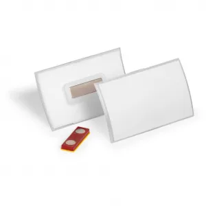 Visačka s magnetom PP DURABLE 54x90mm 10ks