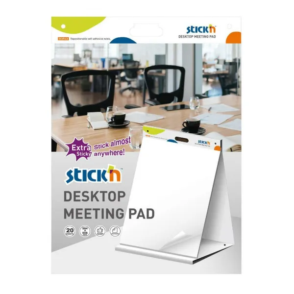 Stick`n by Hopax Samolepiaci stolný flipchart Stickn Hopax 58x50cm 20 listov