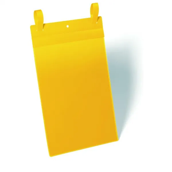 Durable Vrecko na dokumenty s páskami 210x297mm na výšku 50 ks žlté