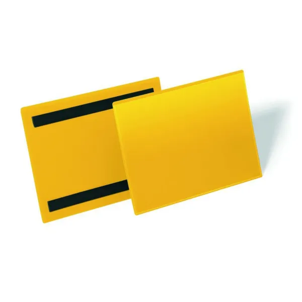 Durable Magnetické vrecko na dokumenty 210x148mm na šírku 50ks žlté