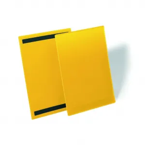Durable Magnetické vrecko na dokumenty 210x297mm na výšku 50ks žlté