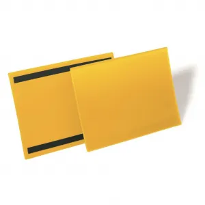 Durable Magnetické vrecko na dokumenty 297x210mm na šírku 50ks žlté