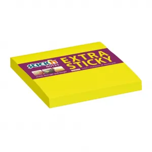Stick`n by Hopax Samolepiaci bloček 76x76mm neónovo žltý