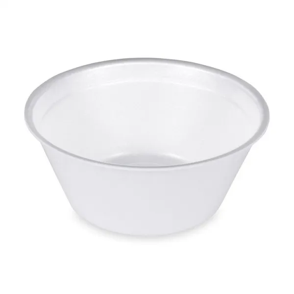Economy Termo miska (XPS) biela Ø140mm 500ml (50 ks)