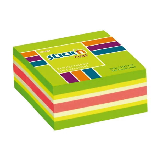 Stick`n by Hopax Samolepiaci bloček mini 51x51mm zelený mix