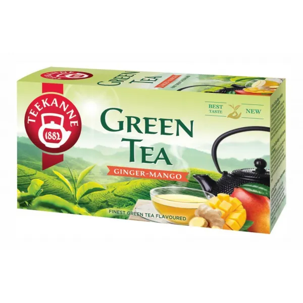 Čaj TEEKANNE zelený Ginger & Mango HB 20 x 1,75 g