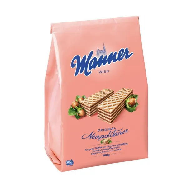 Manner Chrumkavé oplátky s lieskovcovou náplňou 400 g