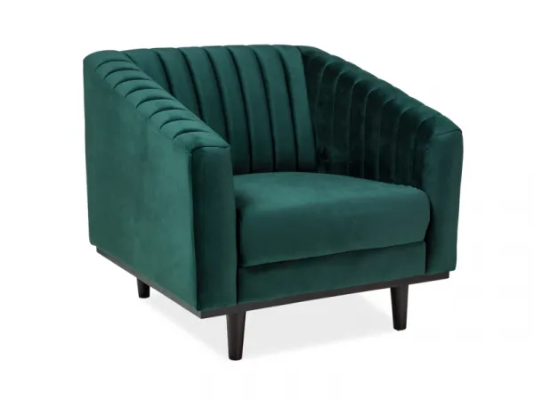 Signal Kreslo ASPREY Velvet 1 Farba: Sivá / Bluvel 14