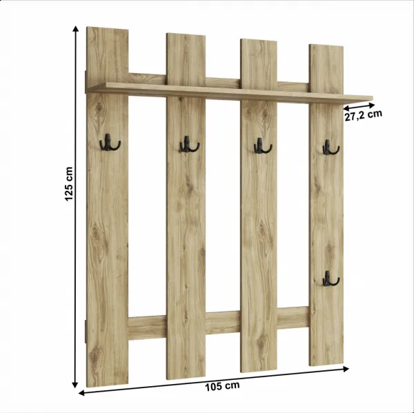 Věšákový panel DORSI Tempo Kondela 75 cm