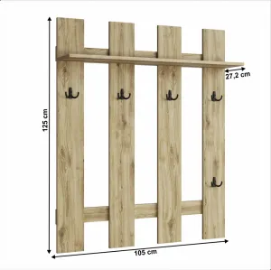 Věšákový panel DORSI Tempo Kondela 75 cm