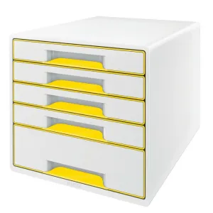 LEITZ Zásuvkový box Leitz WOW žltý