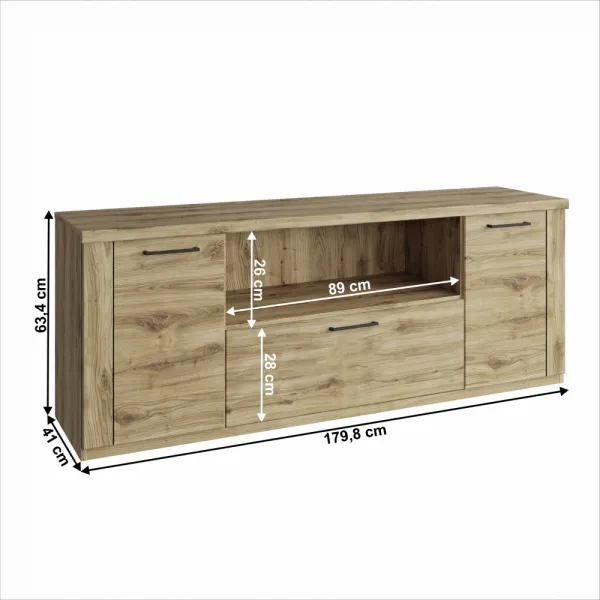 RTV stolík DORSI Tempo Kondela 135 cm