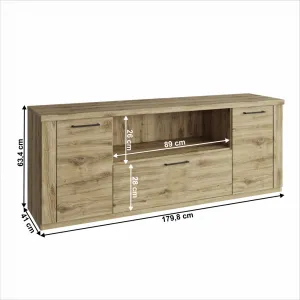 RTV stolík DORSI Tempo Kondela 135 cm