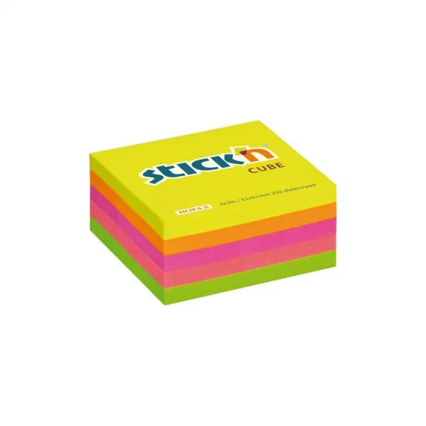 Stick`n by Hopax Samolepiaci bloček mini 51x51mm žltý mix
