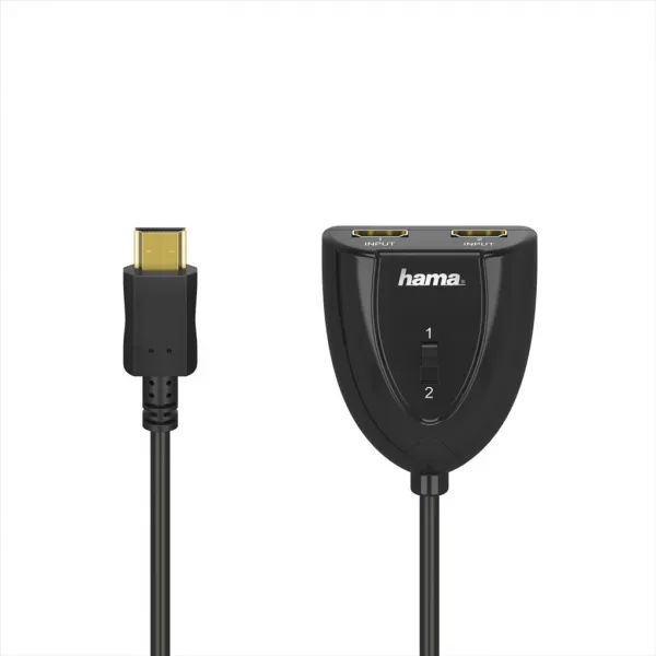 Hama HDMI prepínač 2x1, mechanický 85365019