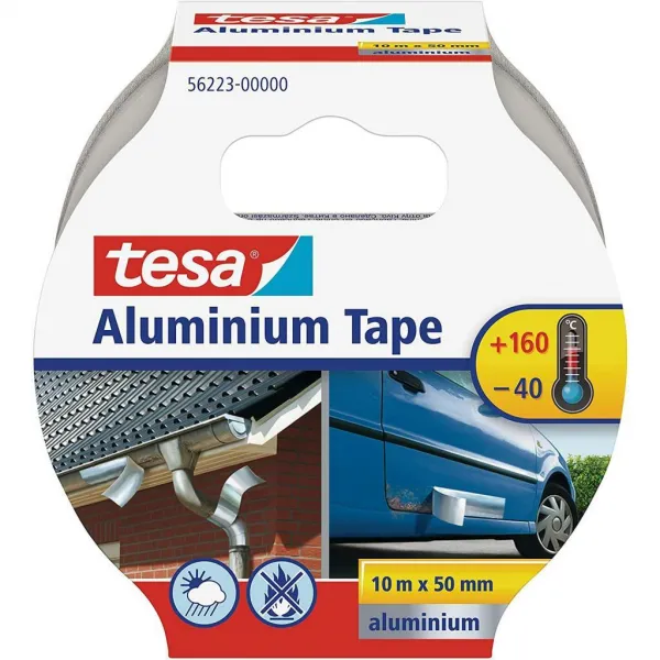 Páska tesa® Aluminium, hliníková, premium, 50 mm, L-10 m
