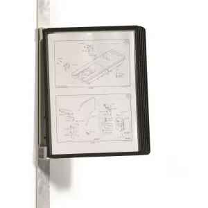 Durable Nástenný držiak magnetický VARIO s 5 panelmi čierny