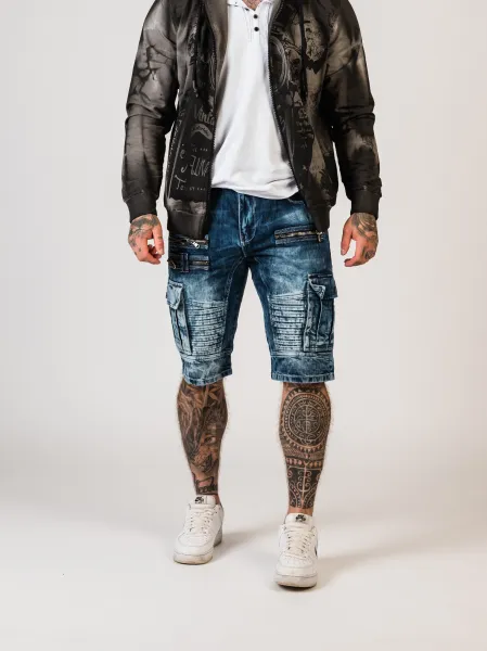 Pánske kraťasy CIPO & BAXX CK295 BLUE Farba: Modrá, Konfekčná veľkosť: W29