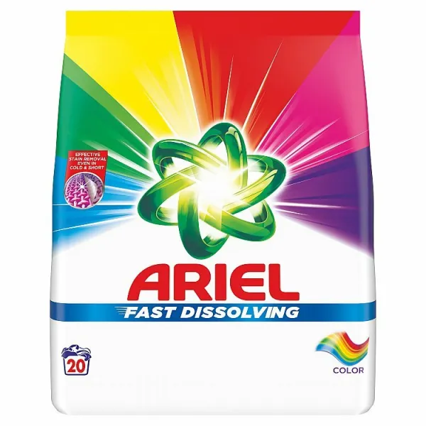 Ariel Prášok na Pranie, 1.1 kg, 20 Praní, Na farebnú bielizeň