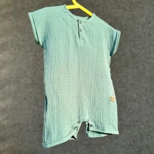Letný mušelínový overal pre deti - rôzne farby | MOYO Farba: Blue, Veľkosť: 92/98
