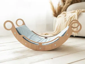 Matrac zo zamatovej látky pre montessori hojdačky Woodisio Farba: Staroružová, Variant: Mini