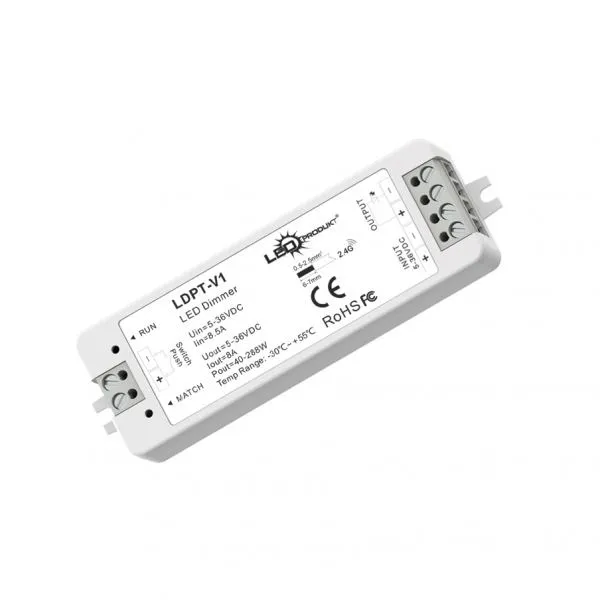 LEDprodukt LED prijímač V1 RF 2,4GHz 8A