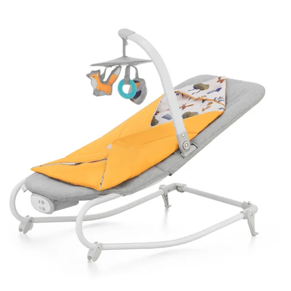 Hojdacie kresielko s melódiou Kinderkraft Felio 2 Forest Yellow