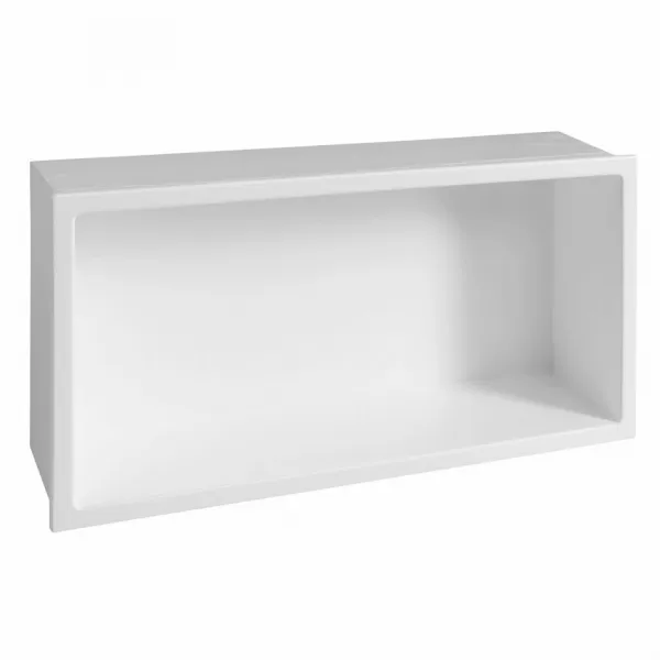 POLYSAN - INSERTA zapustená polica do obkladu, liaty mramor, 810x270, biela 1301-82