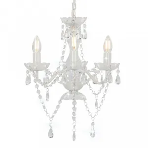 Závesná lampa luster 3 x E14 Dekorhome Černá