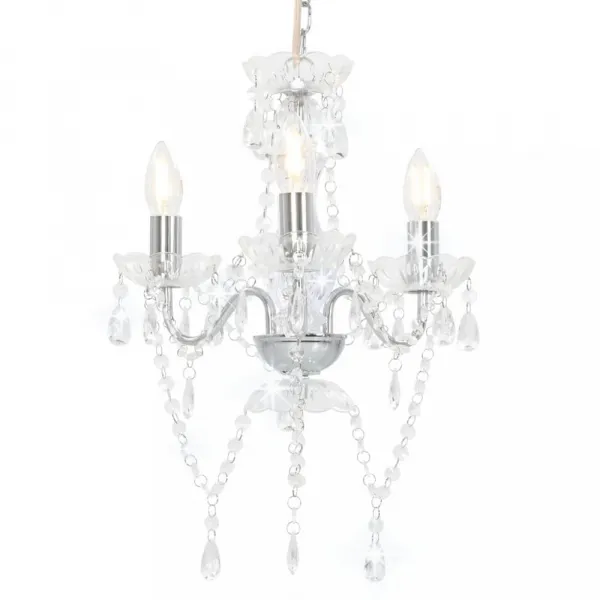 Závesná lampa luster 3 x E14 Dekorhome Černá