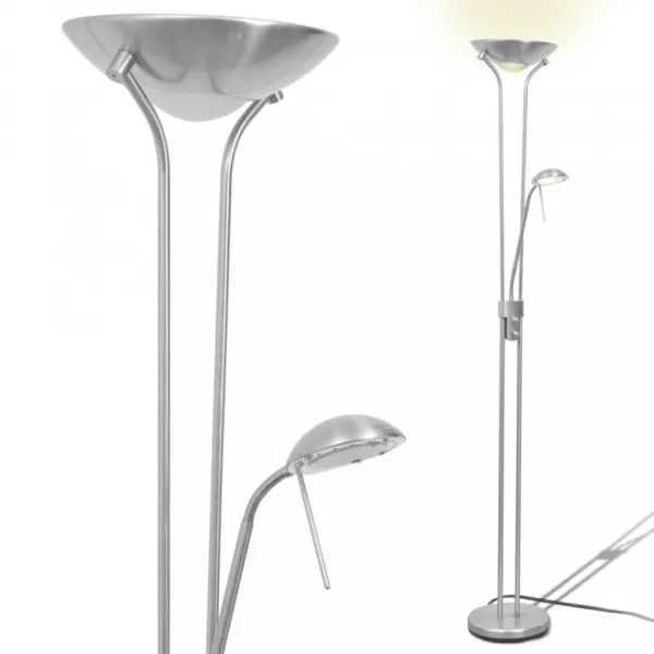 Stojací stmievací LED lampa Dekorhome Mosaz