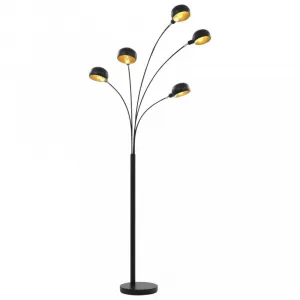 Stojaca lampa 200 cm Dekorhome Stříbrná