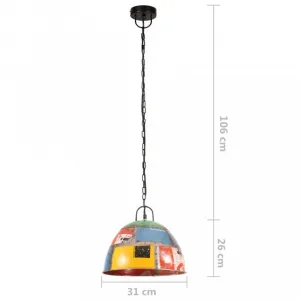 Závesná lampa vintage kov Dekorhome 41 cm