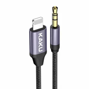 KAKU KSC-427 audio kábel Lightning / 3.5mm jack 1m, čierny