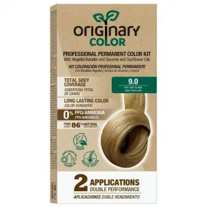 Profesionálna sada na farbenie vlasov s keratínom a rastlinnými olejmi - RÔZNE ODTIENE - Originary Color Farba: Blond 7/0
