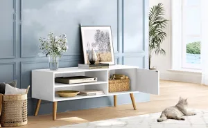 VASAGLE TV stolík SCANDI 120 cm biely