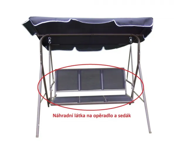 Látka na sedák k hojdačke CONFORT ROJAPLAST