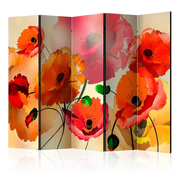 Paraván Velvet Poppies Dekorhome
