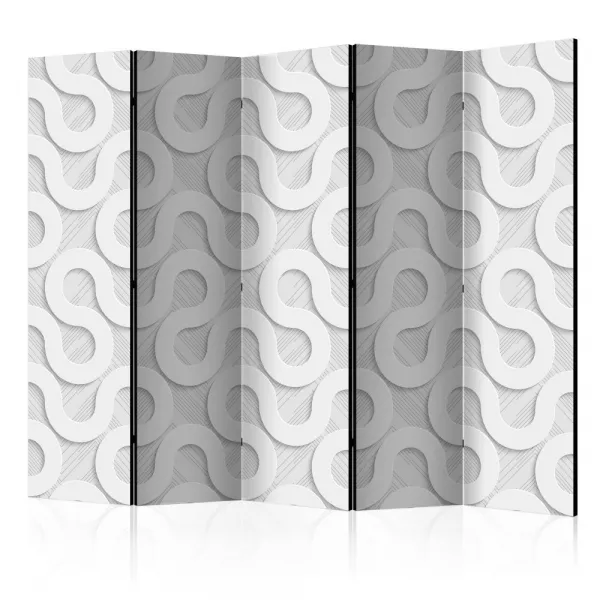Paraván Grey Spirals Dekorhome