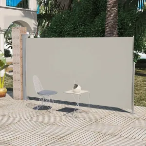 Zaťahovací bočná markíza 160x300 cm Dekorhome Černá